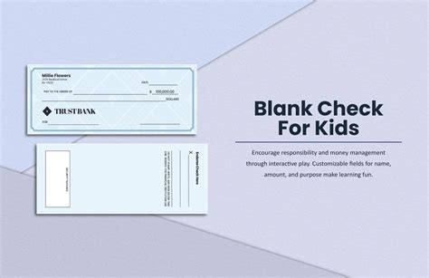 Blank Check Template in Illustrator, Word, PSD - Download | Template.net