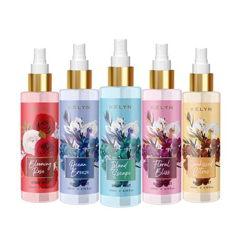 KELYN Body Mist Perfume 200ML Long Lasting Scent Spray Gift For Women ...