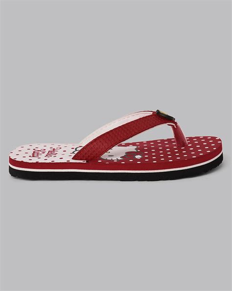 Hello Kitty Printed Red Flip-Flops For Kids Girls – Kidsville