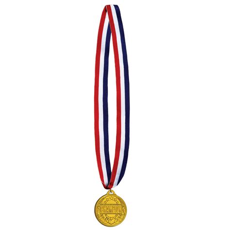 Beistle Champion Medal with Ribbon - 12 Pack | Michaels