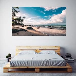 Seaside Wallpaper Poster Frameless Large Painting On Canvas Wall Art ...