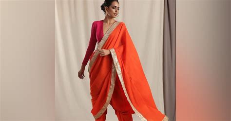 Top 8 Indo- Western Fusion Sarees Under INR 10,000 | LBB