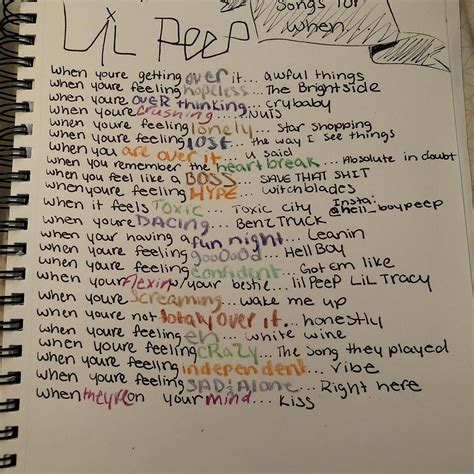 songs for when.. #lilpeep Music Mood, Mood Songs, Lil Peep Lyrics ...