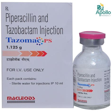 TAZOMAC PS INJECTION 1.125GM Price, Uses, Side Effects, Composition ...