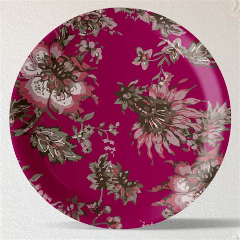 Ethnic Floral Wall Plates Sets of 4 – Nestroots