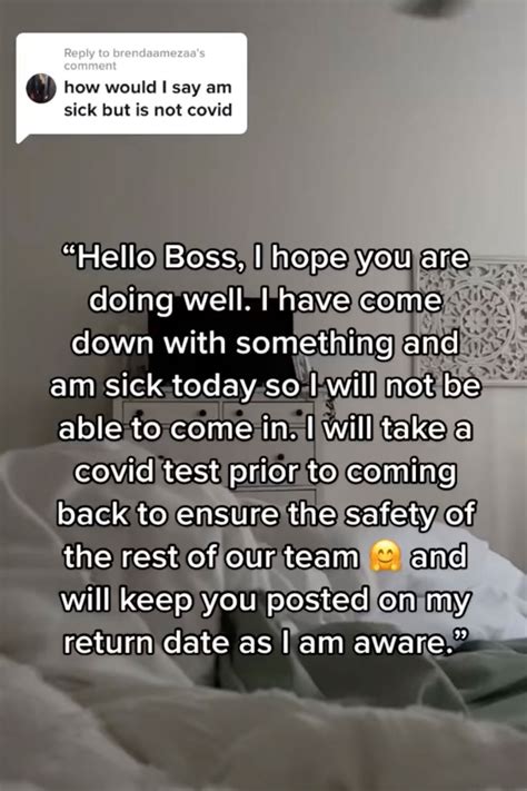 I'm a manager — here's the perfect way to call out sick to your boss