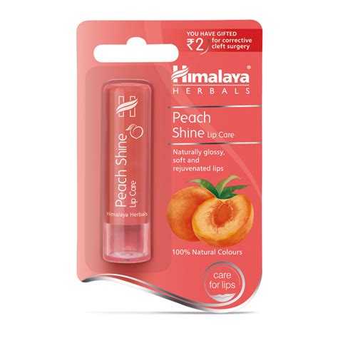 Foxy.in : Buy Himalaya Herbals Peach Shine Lip Care Lip Balm (4.5g ...