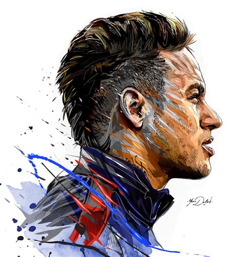 Neymar Drawing at PaintingValley.com | Explore collection of Neymar Drawing