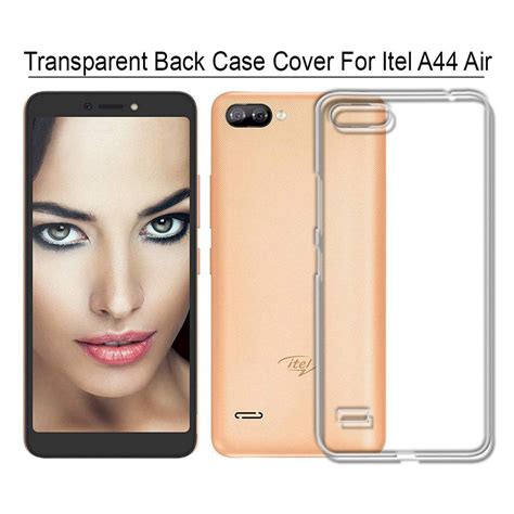 Casotec Soft TPU Back Case Cover for Itel A44 Air - Clear
