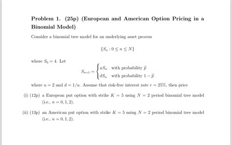Image result for Binomial Model American Option