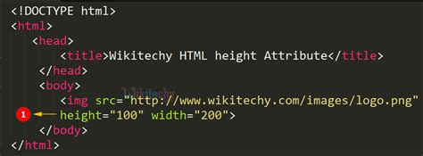 html tutorial - height Attribute in HTML - html5 - html code - html ...