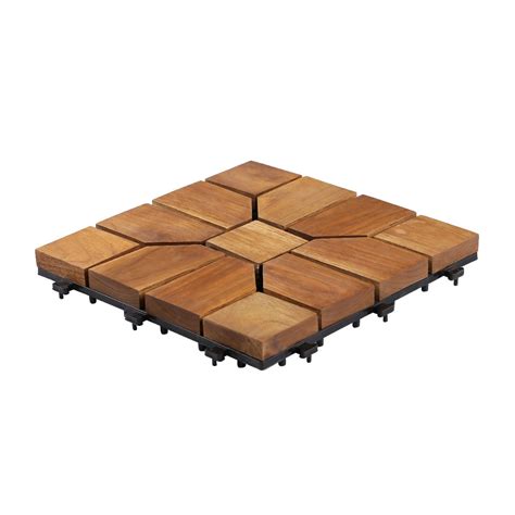Teak Wood Deck Tiles - Brown (TIL-BR-016) – Sharpex India