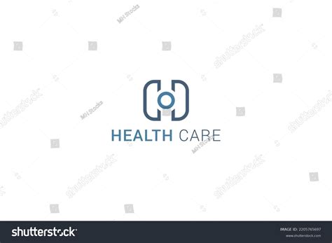 Letter H Line Art Simple Health Stock Vector (Royalty Free) 2205765697 | Shutterstock