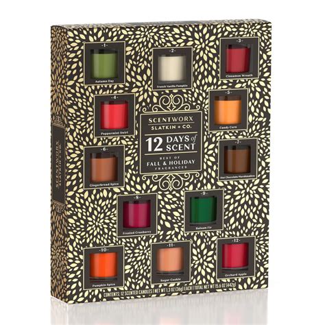 ScentWorx by Slatkin + Co. Advent Calendar with 12 Mini Candles | HSN