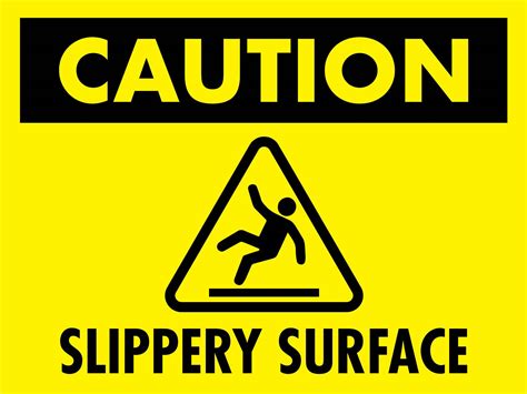 Image result for Slippery Surface Sign