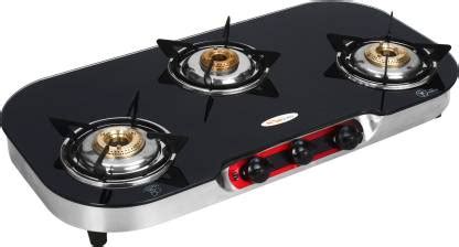 sun glass 3 Bur Stainless Steel Manual Gas Stove Price in India - Buy ...