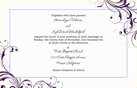 Bridal Shower Invitation Templates Microsoft Word Free Of Free Blank ...