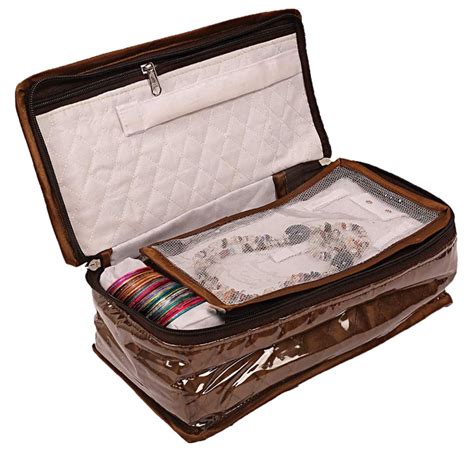 Kuber Industries Jewellery Organizer with 6 Pouches & 1 Bangle/Watch ...