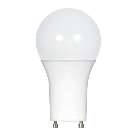Satco 10W A19 LED Light Bulb - Bi Pin GU24 Base - Frost Finish S8482 | Zoro