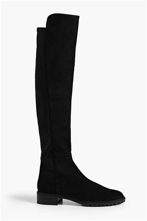STUART WEITZMAN City microstretch and suede over-the-knee boots | THE ...