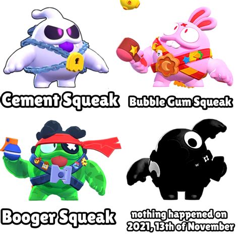 I renamed all Squeak skins!! : r/Brawlstars