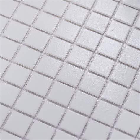 smafusion 11.5sqft White Mosaic Tile for Bathroom Floor and Wall ...