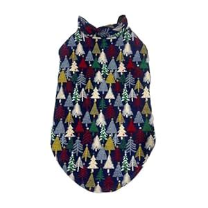 JoyDaog Winter Cozy Fleece Dog Jacket 18 Inch – Christmas-Themed Blue ...