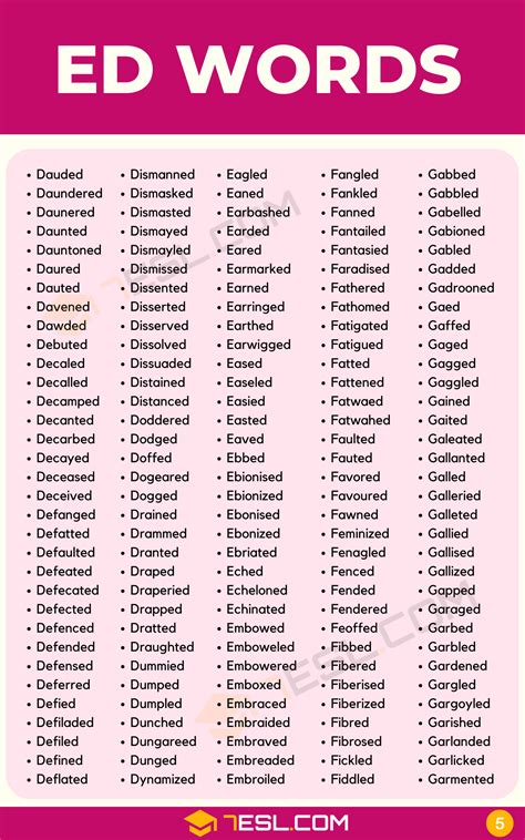 ED Words (2400 Words in English) • 7ESL