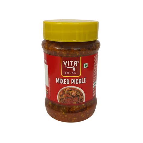 Vita Break Mixed Pickle 200g | Indian Achar | Tangy & Spicy Homemade Pickle