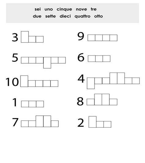 Image result for Printable Italian Numbers