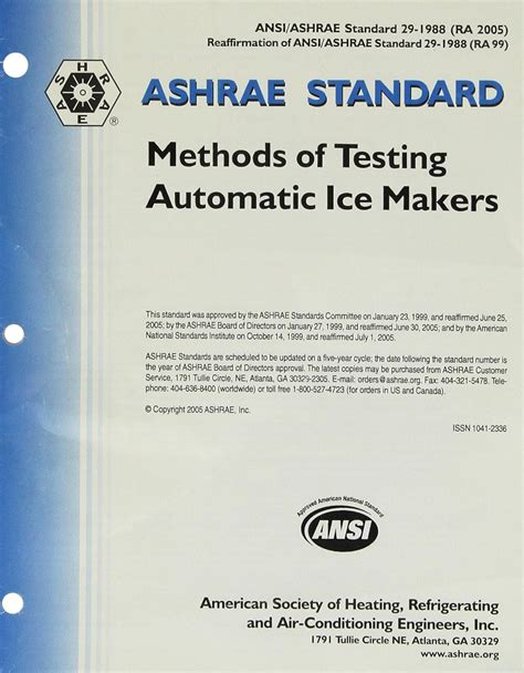 Amazon.in: Buy Methods of Testing Automatic Ice Makers (Ashrae ...