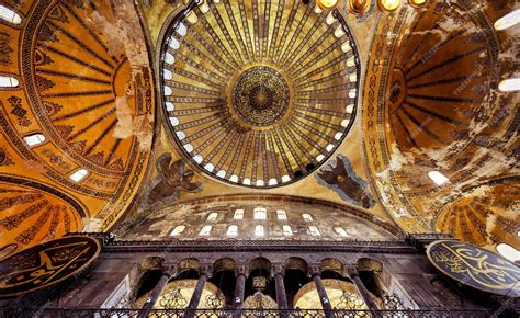 Premium Photo | Interior of the hagia sophia istanbul turkey