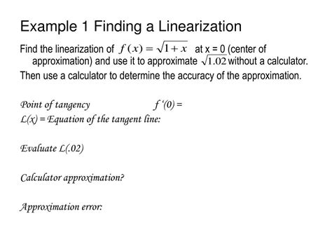 Image result for How to Use Linearization