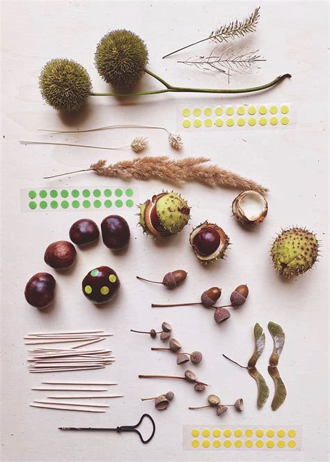 Basteln mit Kastanien und den schönsten Herbstschätzen