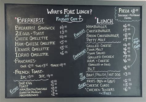 Fairway Cafe - Browns Lake Golf Course