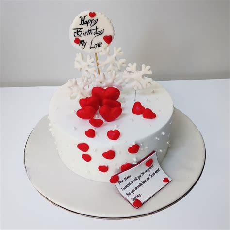 The Winter Love Cake – Elegant & Romantic Celebration Cake – Crave by Leena