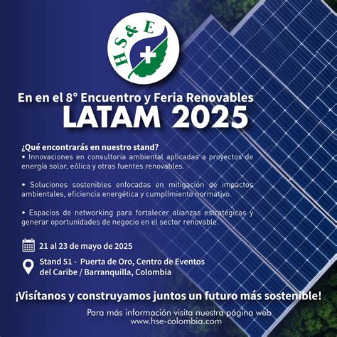 8° Encuentro y Feria Renovables LATAM 2025 , Centro De Convenciones ...