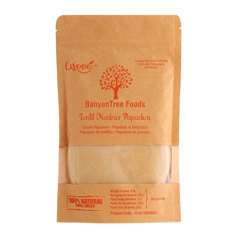 Buy BanyanTree Foods Papad| Papadum | Appalam | Pappadom - Microwavable ...