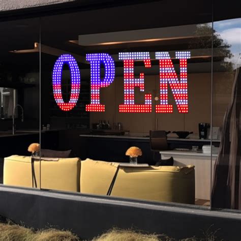 Amazon.com : LED Open Signs for Business 40x14 inch Ultra Bright US ...