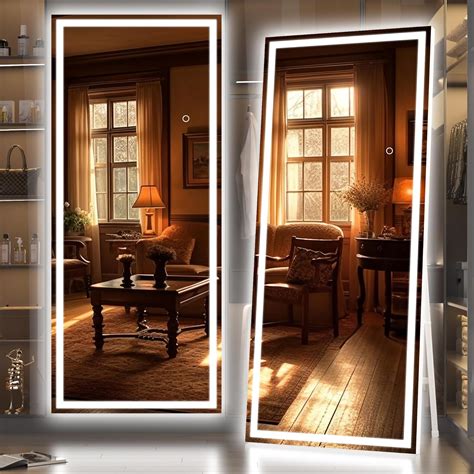 Amazon.com: Hasipu Full Length Mirror with Lights, 71" x 24" LED ...