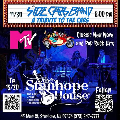 The Side Cars Band (A Tribute to The Cars), The Stanhope House, 30 ...