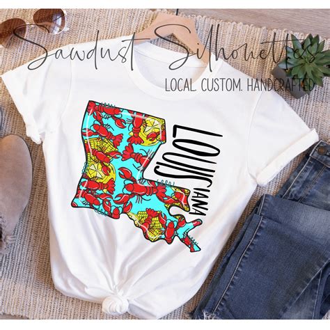 Louisiana Crawfish Tee – Sawdust Silhouettes