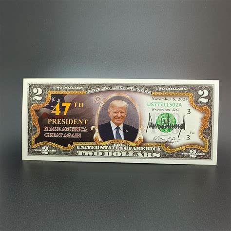 Amazon.com: President Trump 47th President Commemorative 2 Dollar Bill ...