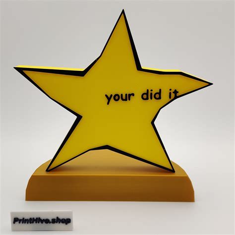 Your Did It Meme Trophy Funny Award for Celebrating Success ...