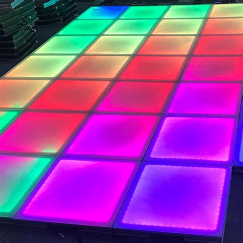 Amazon.com: MOKA SFX LED Dance Floor with Flight Case RGB 3 in 1 Led DJ ...