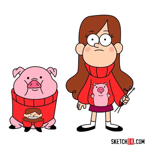 Gravity Falls Mabel And Waddles Drawing