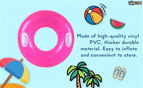 Toyshine 30'' Pool Rings with Handle, Baby Pool, Swimming Rings for ...