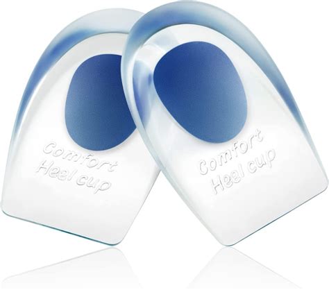 Amazon.com: JIEYAO Gel Silicone Heel Pads, Heel Cushion for Heel Pain Relief, Gel Heel ...