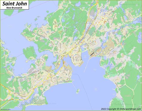 Mapa De La Ciudad De St. John, Canadá