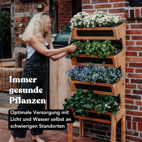 Vergada Bloomify® Vertical Raised Bed with 4 Levels Made of India | Ubuy